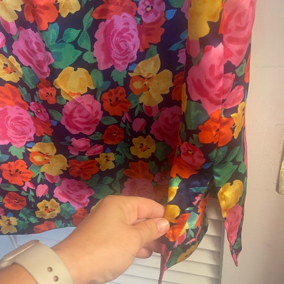 Vintage Victoria Secret Gold Label Silky Soft Floral Oversized Night Shirt - Picture 4 of 5